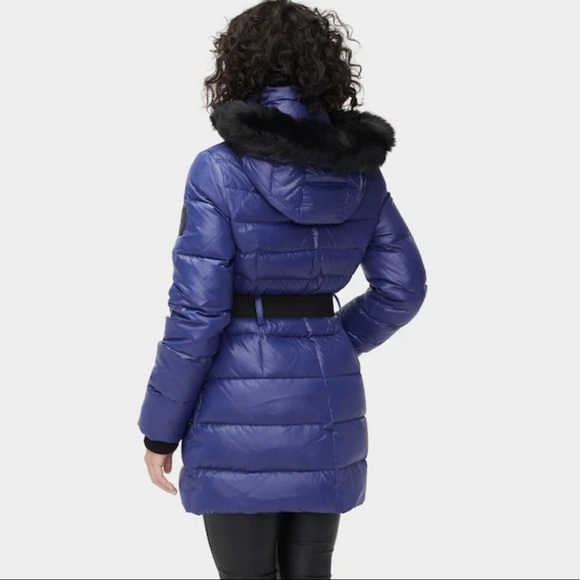 UGG | Valerie Belted Down Coat Nocturn Blue L NWT - Picture 13 of 16